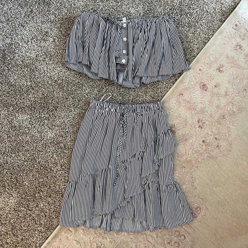 2 piece skirt and crop top!